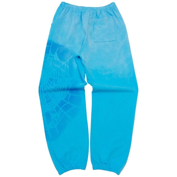 Sp5der OG Web V2 Spray Sweatpants Light Blue | Spider Worldwide - Picture 2 of 5